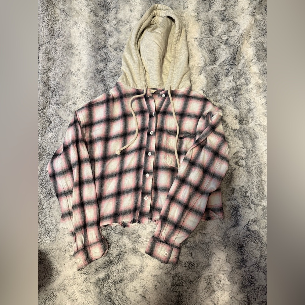 aeropostale hooded flannel